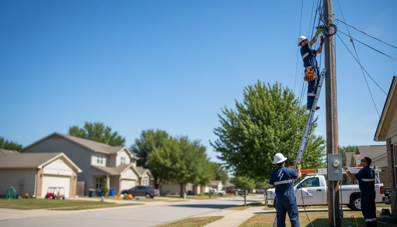 Residential electrician providing installation services in Fairfield, OH